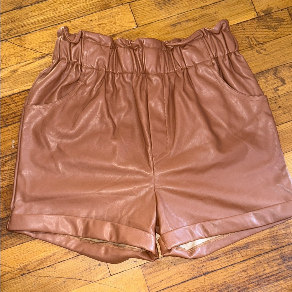 Chocolate Tan High Waist Women Shorts